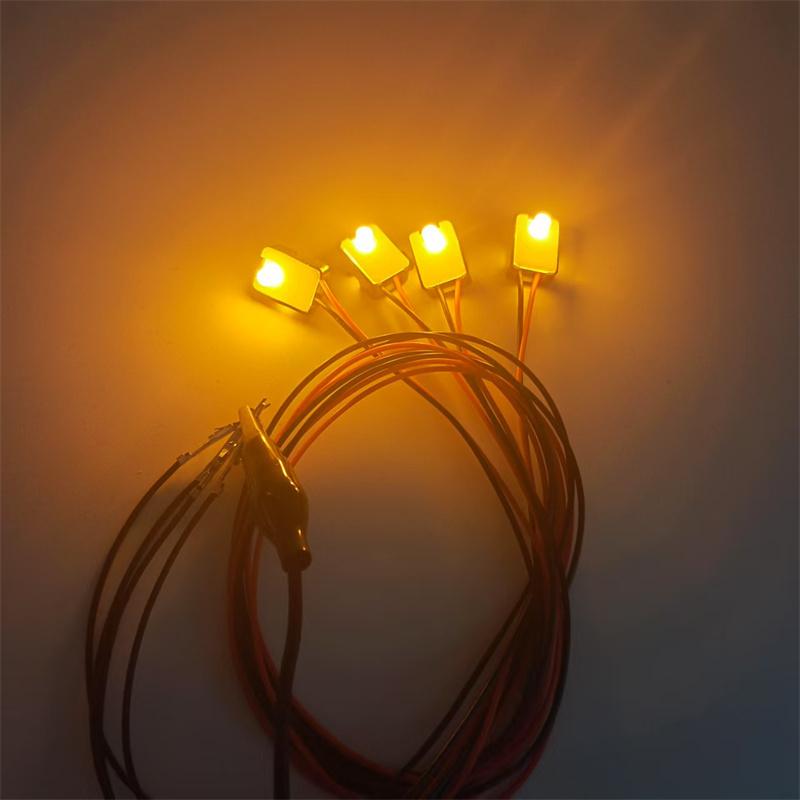 New Orange Light 4pcs/set Car Interior Light signal Lights LED Door Handle mini Ambient Backlight Decorative Atmosphere