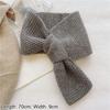 Knitted Neck Scarf Thick Neckerchief Wrap Winter Warm Cross Scarf  Girls