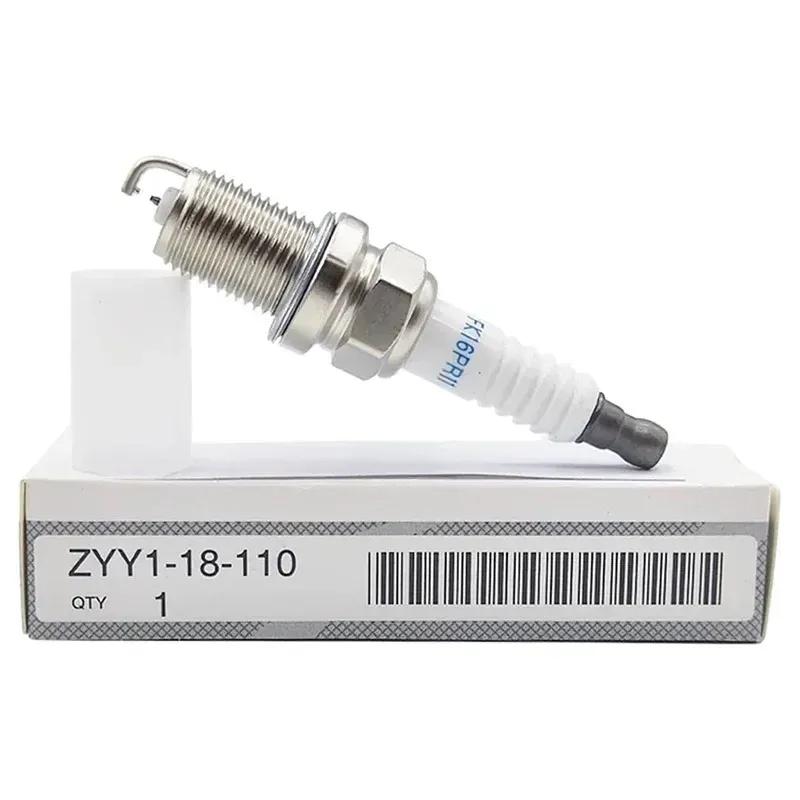 4/6PCS Dual Iridium Spark Plug ZYY1-18110 FK16PR11 for Mazda 2 3BK 1.3L ZJ-VE ZJ46 ZJ07 ZJ30 ZJ32 ZYY1-18-110 Car Candles 4pcs