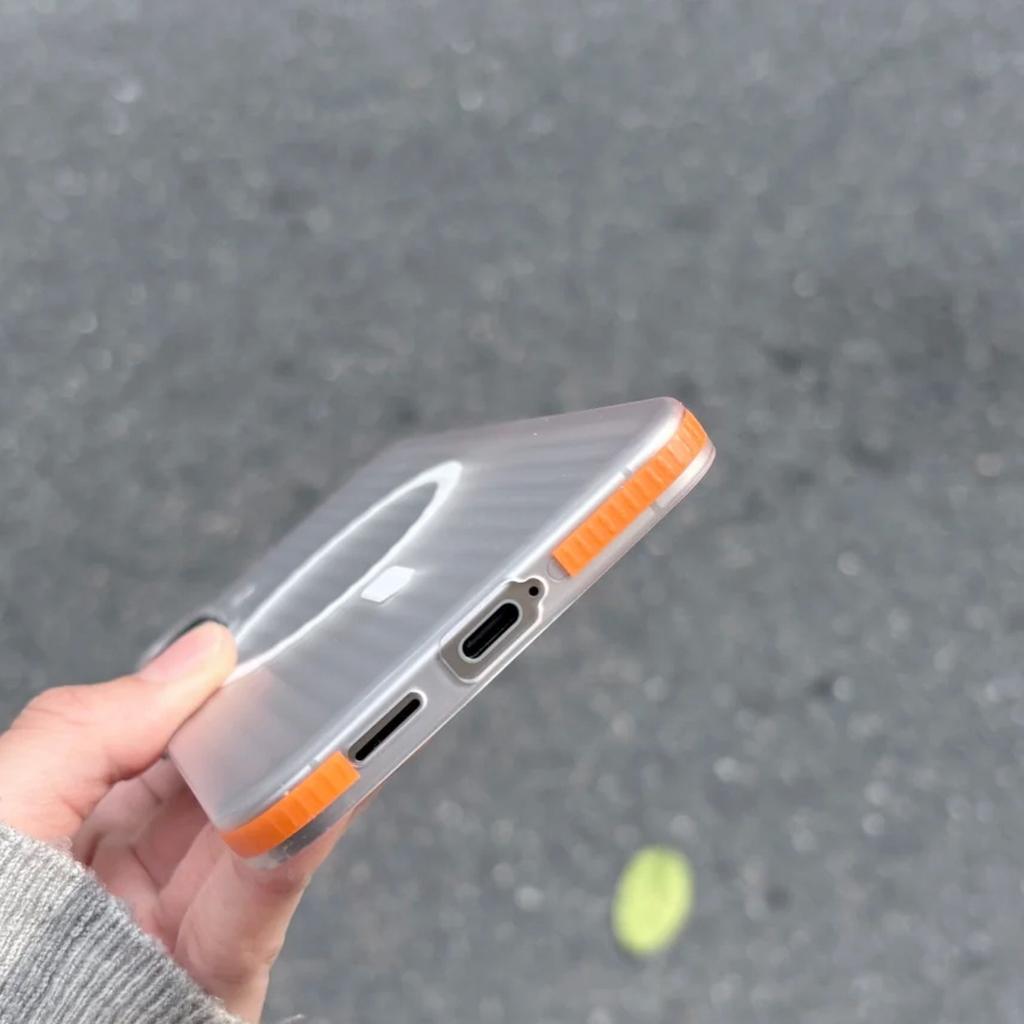 Slim Matte Corrugated For Magnetic Case For For Samsung Galaxy S26 S25 S24 Ultra Plus Non-slip Frame Shockproof Hard Cover