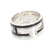 HERMES  #13(JP Size)  ring black Silver925 Women