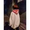 Unisex Guochao American-Style Hooded Sweatshirt: Loose Fit, Fashionable, Versatile, Trendy Design, Full-Print Embroidery
