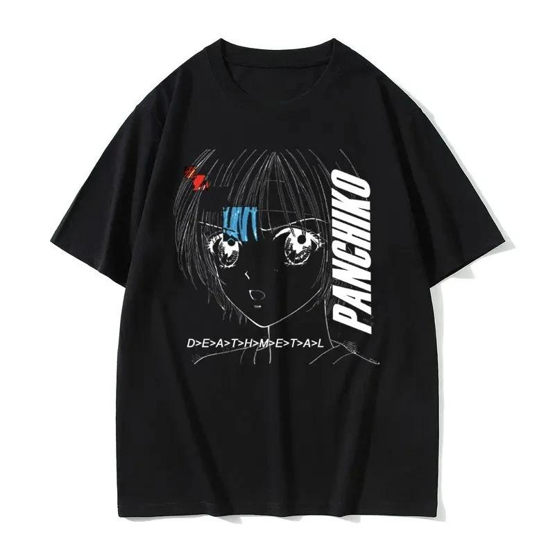 Panchiko Deathmetal Rock Album Grafikdruck T-Shirt Unisex Vintage Lässige Oberteile T-Shirt Gothic Streetwear Grafik-T-Shirts Y2k