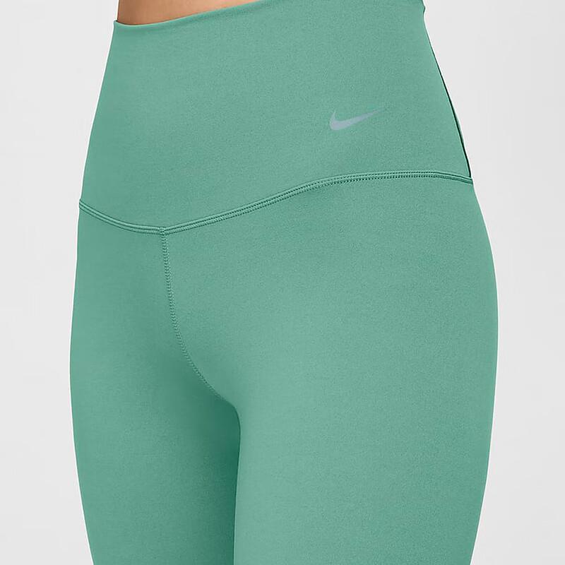 Nike Logo Training Tight Solid Color Sports Long Pants Women Bottoms Green DQ6016-362