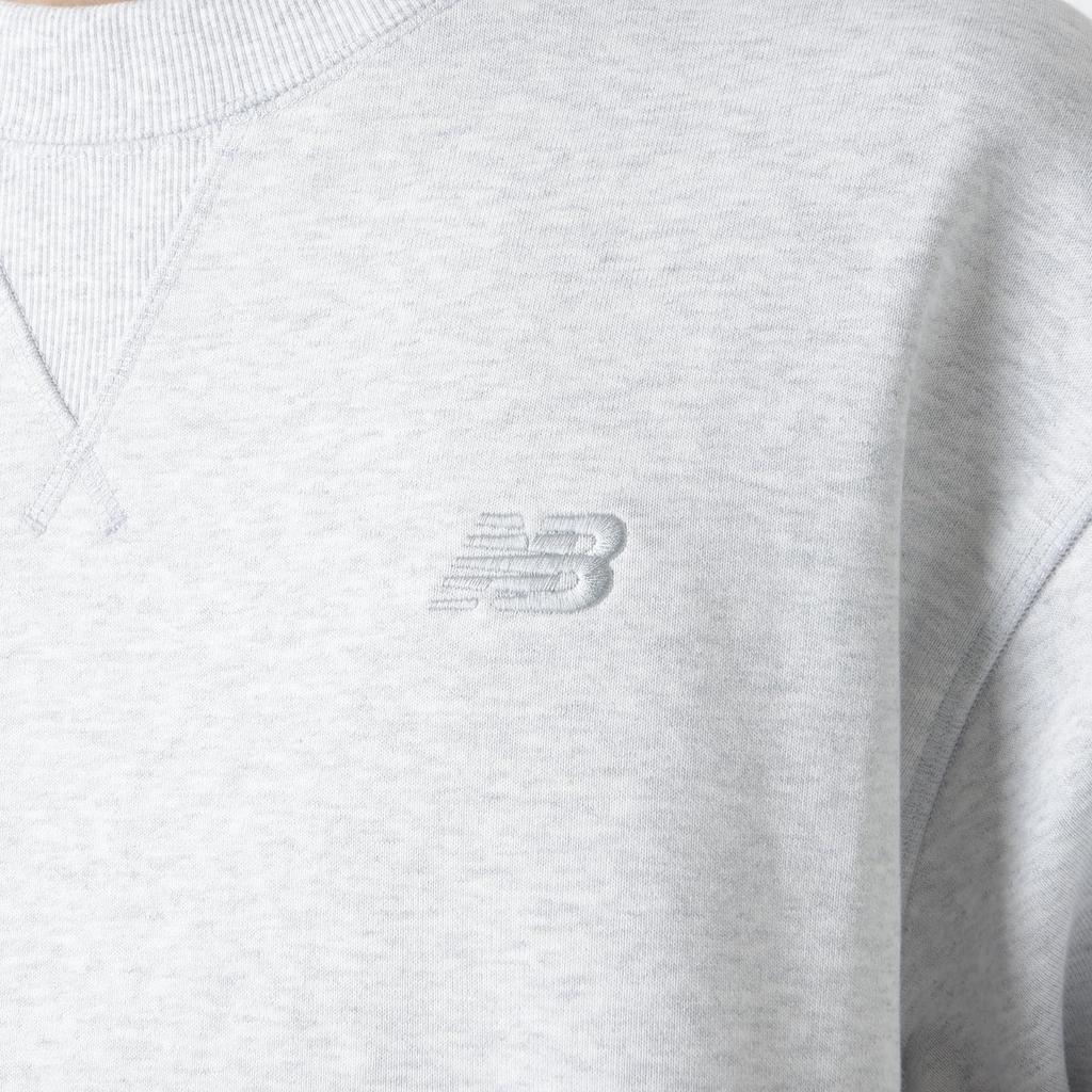NB Athletics Sweat Crew AHH L [New Balance] Men's (MT41506) (Ash Heather)