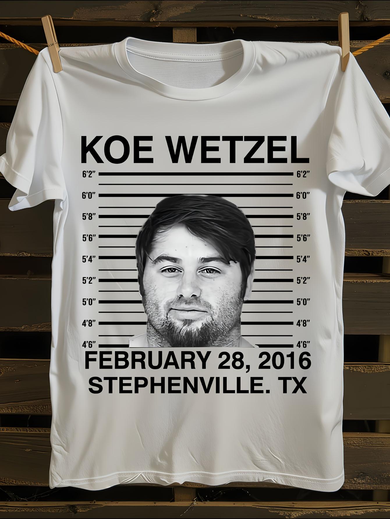Koe Wetzel Funny Mugshot T-shirt M