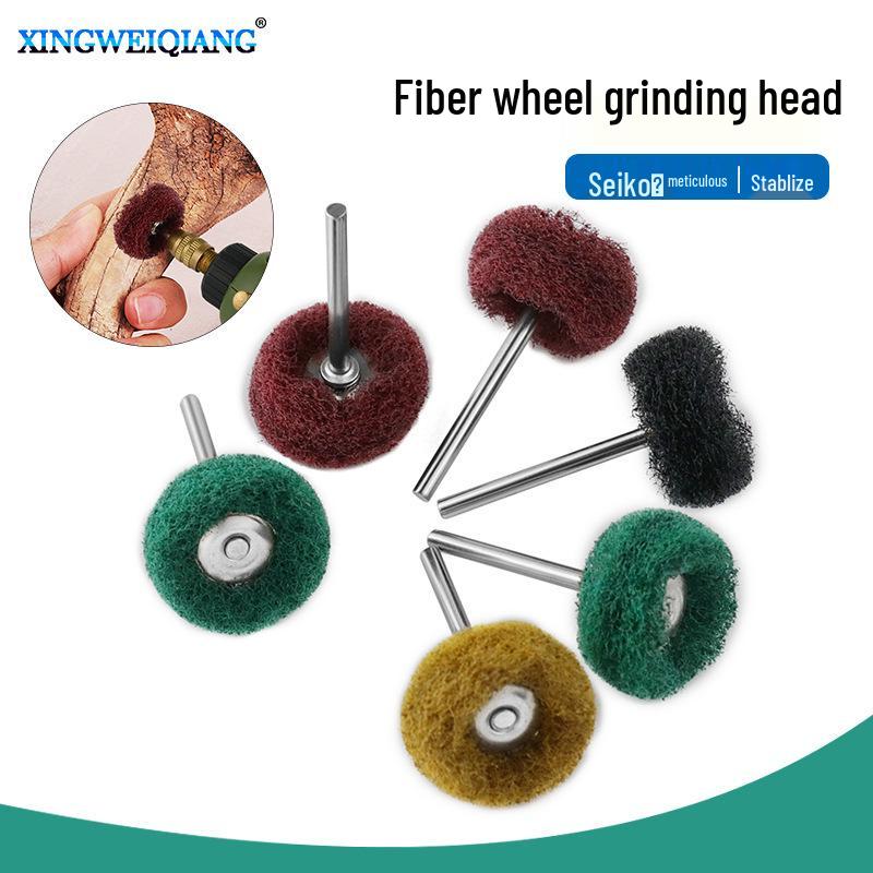 12/40 Count Fiber Wheel Amber Honey Wax Metal Cleaning & Polishing Kit with Handle Brush & Sponge Cloth