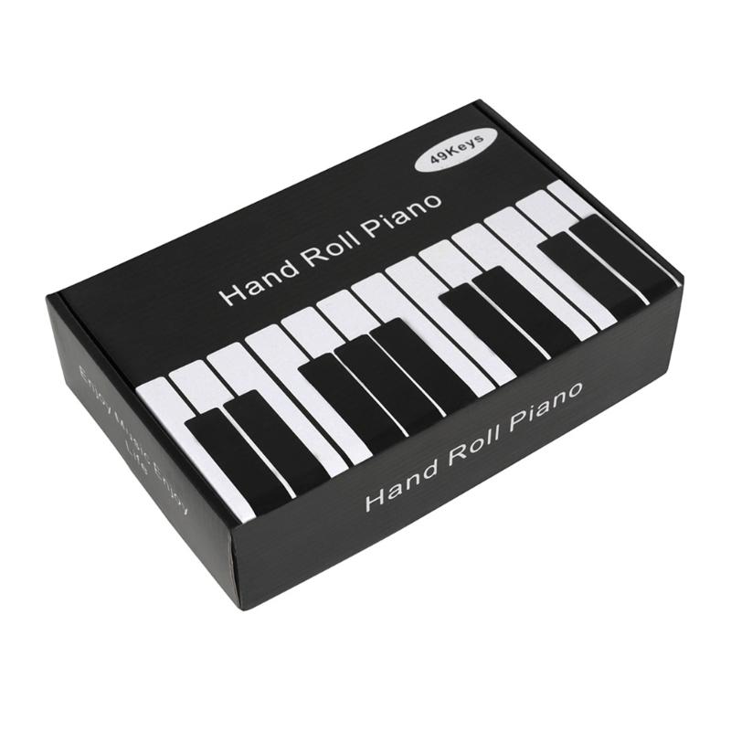Multifunctional 49 Key Roll Up Piano Foldable Portable Electronic Piano Music Instrument for Beginner Kid Adult