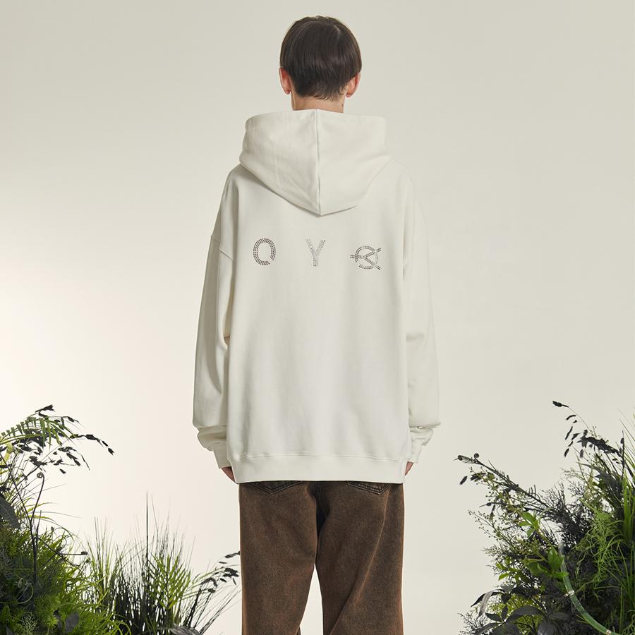 Nylon Pocket Logo Hoodie - White