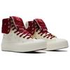 Converse Chuck Taylor All Star Scarpe Alte Comode Versatili in Tela Sneakers Donna Bianco Sporco A19074C