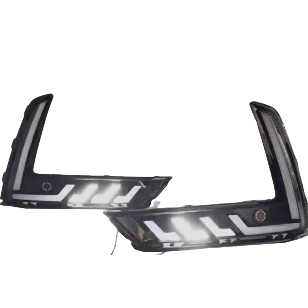 1 Pair Daytime Running Lights LED DRL Fog Lights Compatible For CR-V CRV 2023-2024, 3 Color Front Bumper LED Fog Lamp Assembly, Automobile Accessories