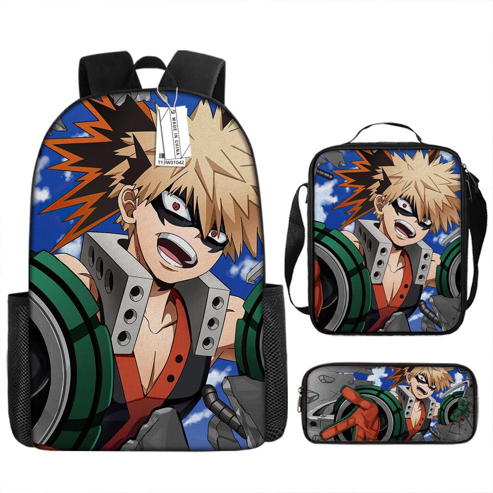 My Hero Academy Backpack Large Capacity Student School Bag Anime