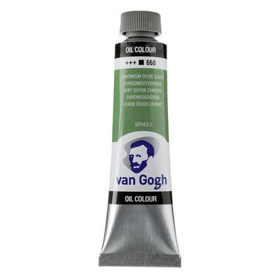 Oil Paint - Van Gogh - S2 Chrome Oxide Green - 40ml - Vivid Color - For Advanced Artists