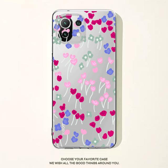 

Чохол Red Flower Floral Clear для Xiaomi Poco X3 Nfc X3pro M3 F1 F3 для Mi 11 12 13 11x 12x Pro 11 10 Lite 11t 10t Pro Note 9t Xiaomi Note 10 Lite