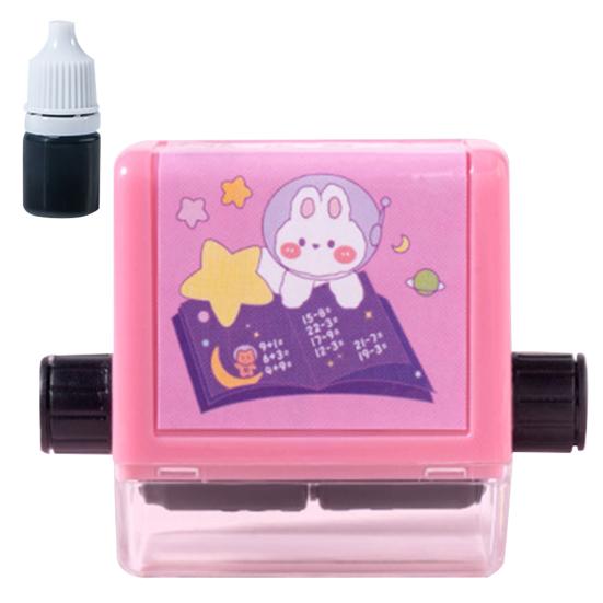 Math Roller Stamp Addition Subtraction Multiplication Division Randomized Generator Math Practice Tool for Kids Homework Classroom Use