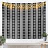 Modern Geometric Tapestry Brown Patchwork Texture Retro Wall Art for Living Room Bedroom Modern Art Wall Hanging Blanket Luxury