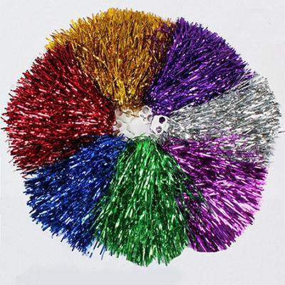 Fankeao 1Pc Metallic Cheerleader Cheer Cheerleading Dance Party Team Match Sports Pom Poms