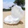 Stylish White Pearl Seashell Water Float Bed For Adults Pvc Material