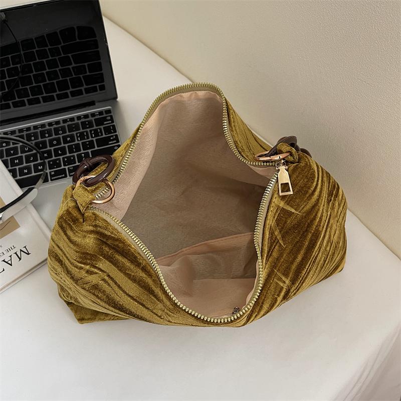 Chinese Style Beaded Shoulder Bag - Luxury Retro Underarm Bag for Women, Perfect for Dating & Commuting