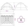Fishing Tent for 4 People Brown Quick Release