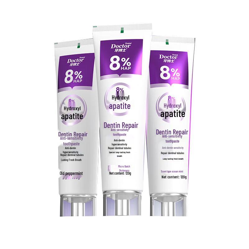 

Доктор. Зубная паста для восстановления дентина, для чувствительных зубов, 3 x 120 г