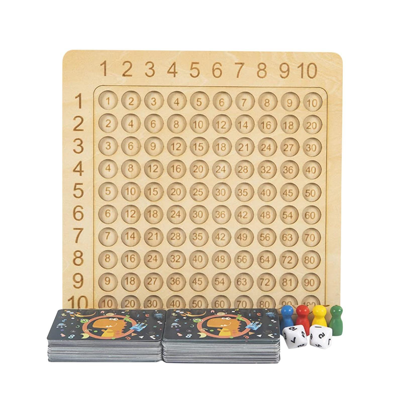 

99 Таблица умножения Детская головоломка для дошкольного образования Таблица девяносто девять умножения One Size