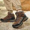 Large Size Hiking Shoes Men's High-top Outdoor Hiking Shoes Snow Boots Men