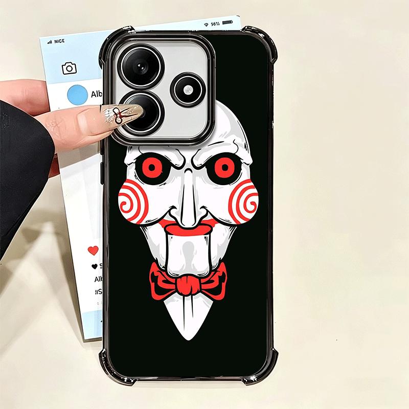 The J-Jigsaws Killer Horror Soft Phone Case For Xiaomi Poco X7 X8 Pro Max X6 X5 X3 F8 Ultra F7 M8 M7 M5S Redmi 15C 15A 15 14C 13