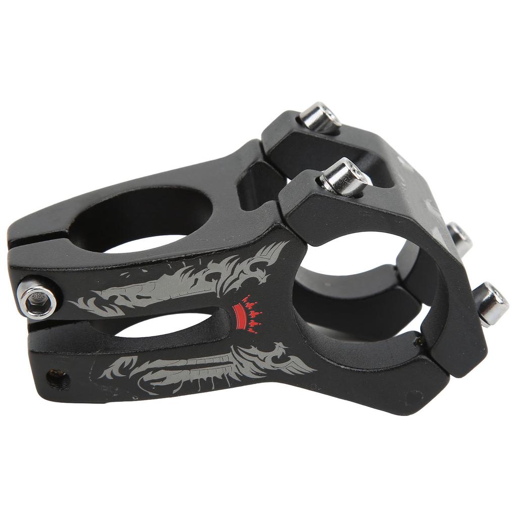 Mountain Bike Stem Lightweight Aluminum Alloy Hollow 31.8mm Curved Knife Marking Short Handlebar Stem for Cycling