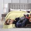 George Michael Britischer Sänger Decke Qualität Weich Warm Überwurfdecke Winter Mädchen Jungen Couch Sessel Sofa Bett Muster Tagesdecke
