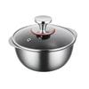 ZISIZ 22cm Honeycomb Non-stick Double-Handle Soup Pot