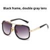 Metal Frame Square Sunglasses With Uv400 Protection For Outdoor Fashion And Parties