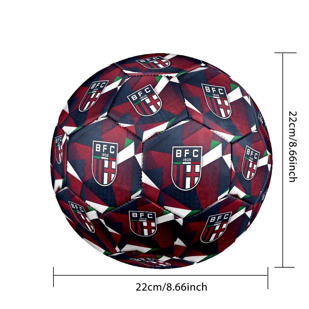 Bologna FC Taglia 5 Pallone da Calcio Standard Durevole per Allenamento e Partita Calcio per Sportivi Adulti all'Aperto
