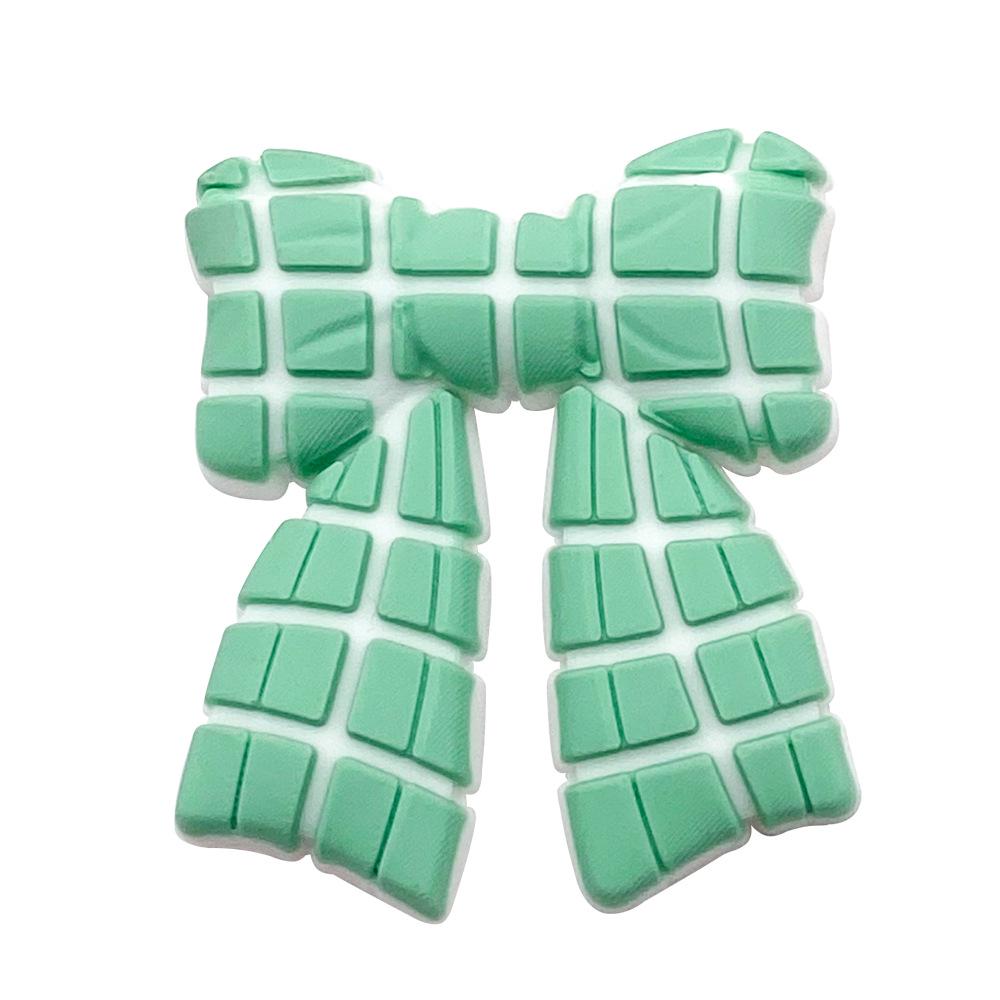 10 Bow Style Shoe Charms: Soft PVC Rubber Decor for DIY Croc Accessories