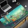 Japan Anime Mouse Pad PC Blue Ppokemon Squirtle Keyboard Rug XXL Gamer Cabinet Mousepad Laptop Kawaii Gaming Extended Desk Mat