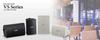 Yamaha VS4 All-Weather Speakers with Mounting Brackets for Small Facilities, High-Impedance Connection Support, Black (1 Pair)