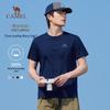 Camel Men's Pure Cotton Breathable Short Sleeve 3-Proof Round Neck T-Shirt M13BAQR045