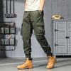 Retro Overalls Men's Sports Casual Pants Summer Solid Color Leggings Trendy Brand High-end Men's Clothing
