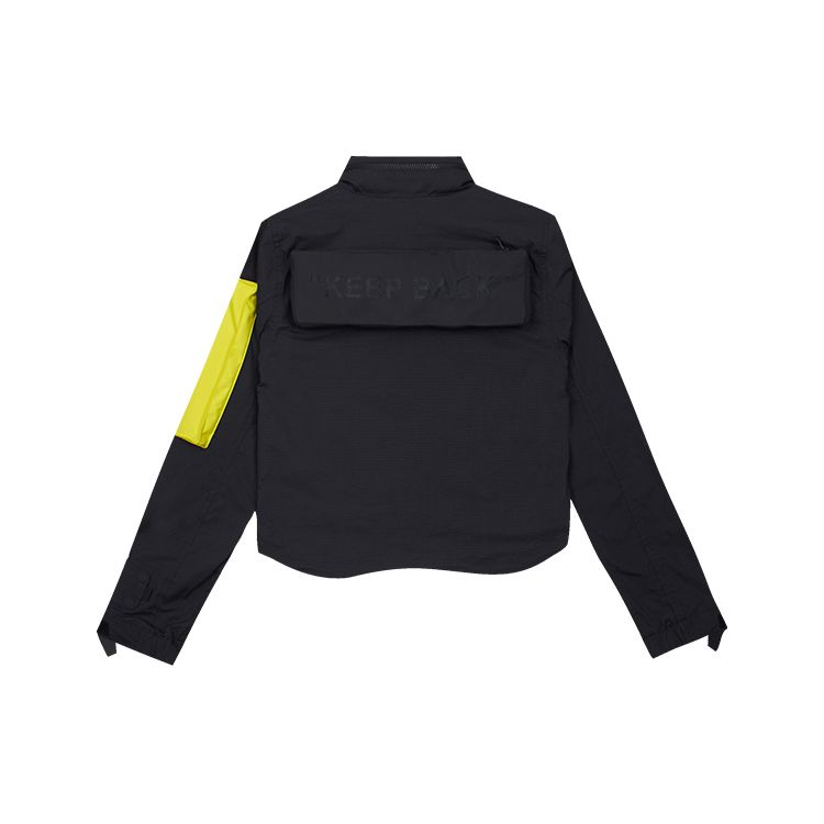 Nike Damska kurtka do biegania x Off-White Czarna/Żółta Odzież wierzchnia damska BV8041-010