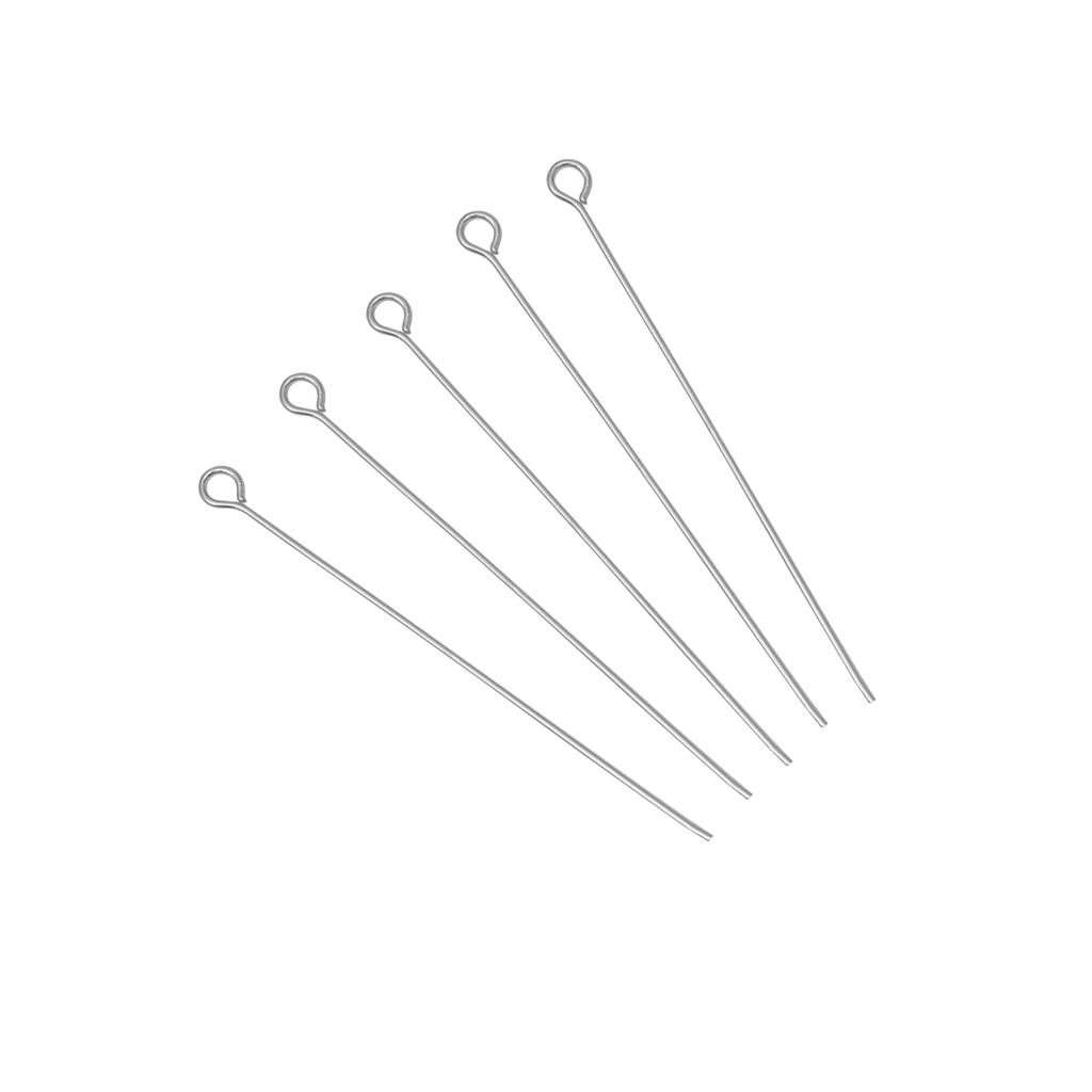 50/100Pcs Stainless Steel 9-Shape Needle Charm Accessories For DIY Necklace Bracelet Jewelry Making