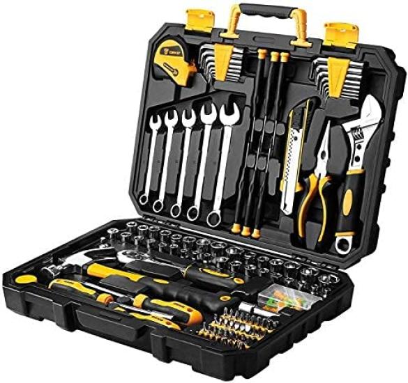 

DEKO Home Tool Perfect for Home Furniture Home and Includes a Convenient Storage Case 158-Piece Set, Improvement, DIY, Assembly, Maintenance, Repairs,