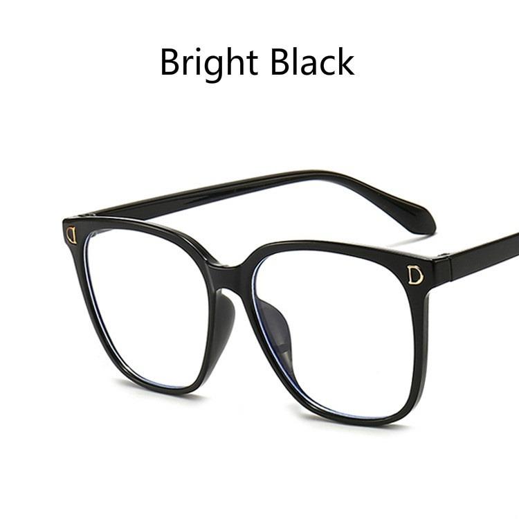 Anti-radiation Eyeglasses Fashion Oversize Square Big Frame Women Men Eye glasses