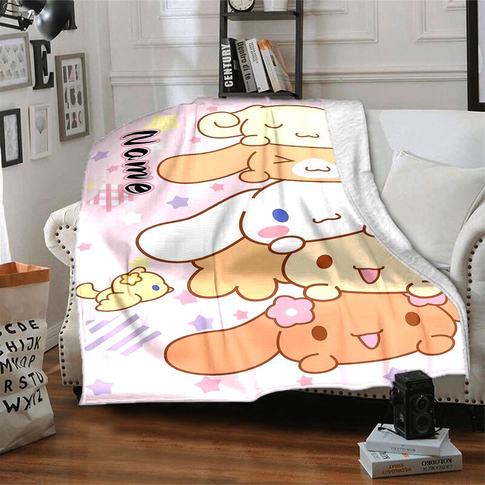 Custom 1pc Kawaii Friends Forever Blanket, Soft And Comfortable Blanket, Casual Warm, Camping Travel Blanket, Birthday Gift Q913124