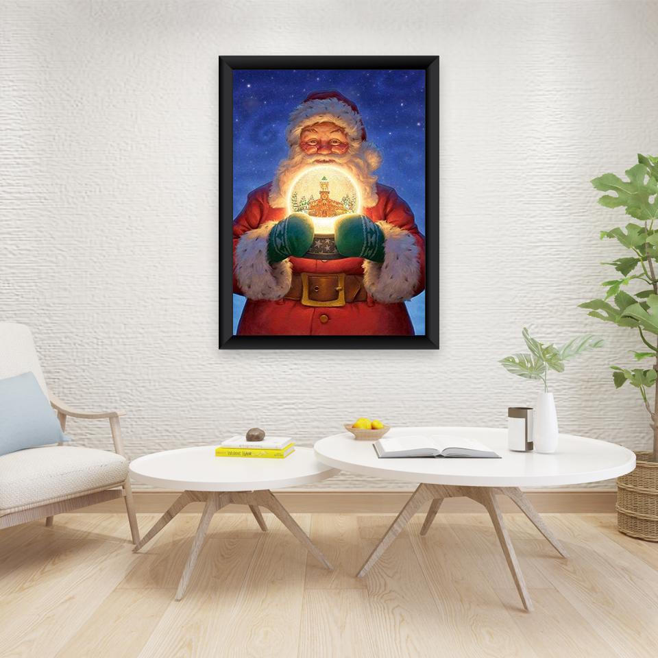 DIY Santa Claus 5D Diamond Painting Full Round Drill Cartoon Diamond Embroidery Cross Stitch Kits Wall Art Gift Home Decor