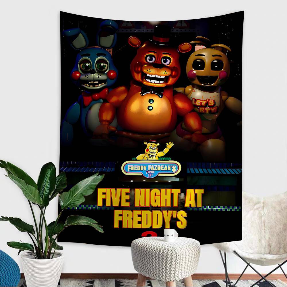 FFNAF FivenightsAtFreddys Anime Tapestry Art Science Fiction Room Home Decor Wall Art Decor