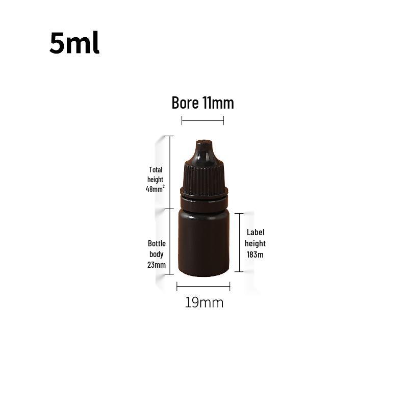 Imitace lahviček s očními kapkami - 5 ml, 10 ml, 30 ml, 50 ml lahvičky s kapátkem, malé PE plastové dávkovače pigmentů
