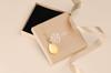 [Amber by Mazukna] Amber Necklace Pendant, Frame Type, with Dedicated Jewelry Box, Silver925 Gold Plated Chain (approx. 45cm), Lightweight, Elegant