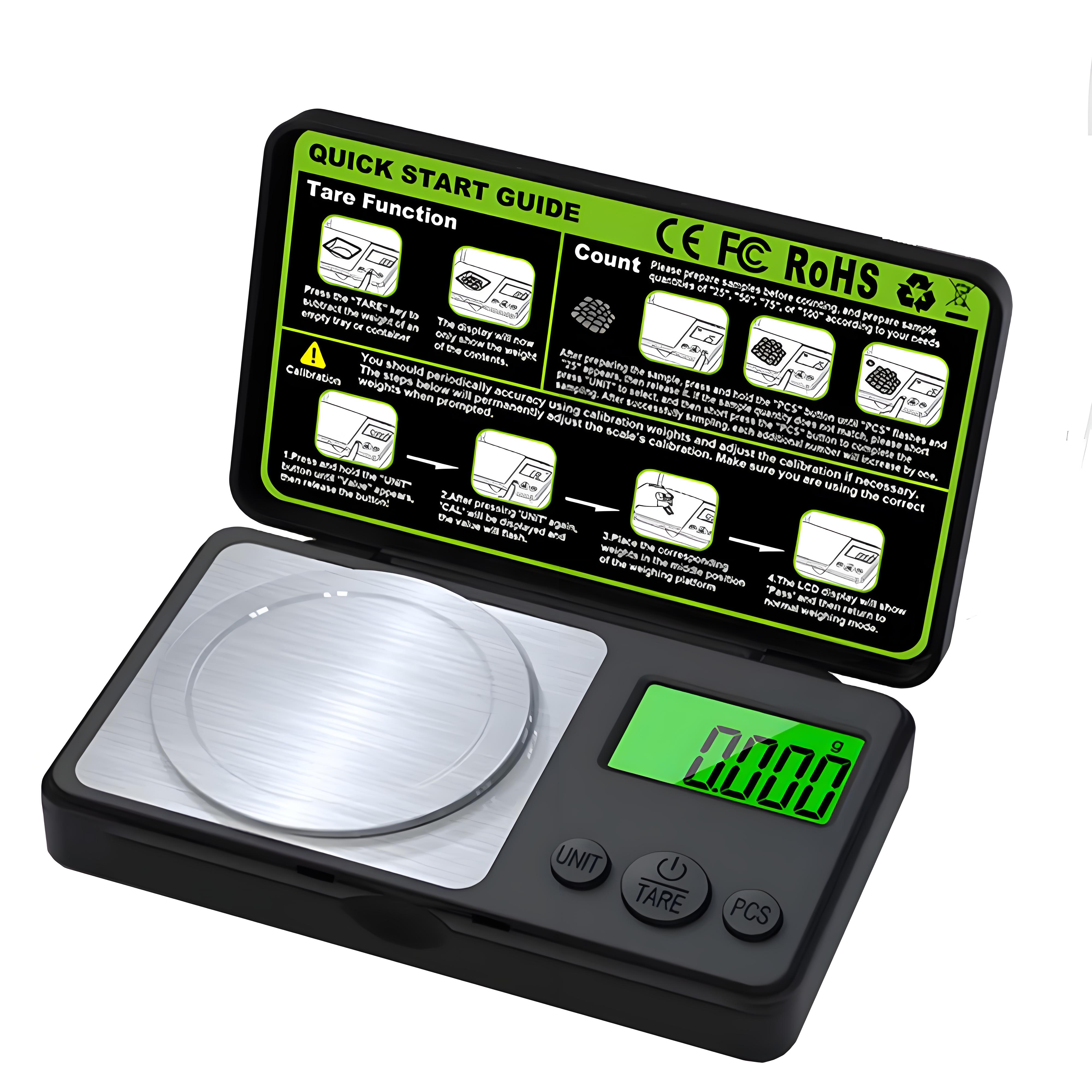 

100 г/ 0,001 г Высокоточные мини-цифровые весы Ювелирные миллиграммовые весы Портативные кухонные весы для выпечки Миллиграммовые весы 50g/0.001g