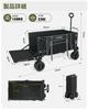 ARURU Tragekorb für lange Gegenstände, Tragwagen, Groß, Extra Dick, Minimaler Stauraum, Seitentasche, 150 kg Tragkraft, Outdoor-Wagen, Faltbarer Sackkarren für Sport