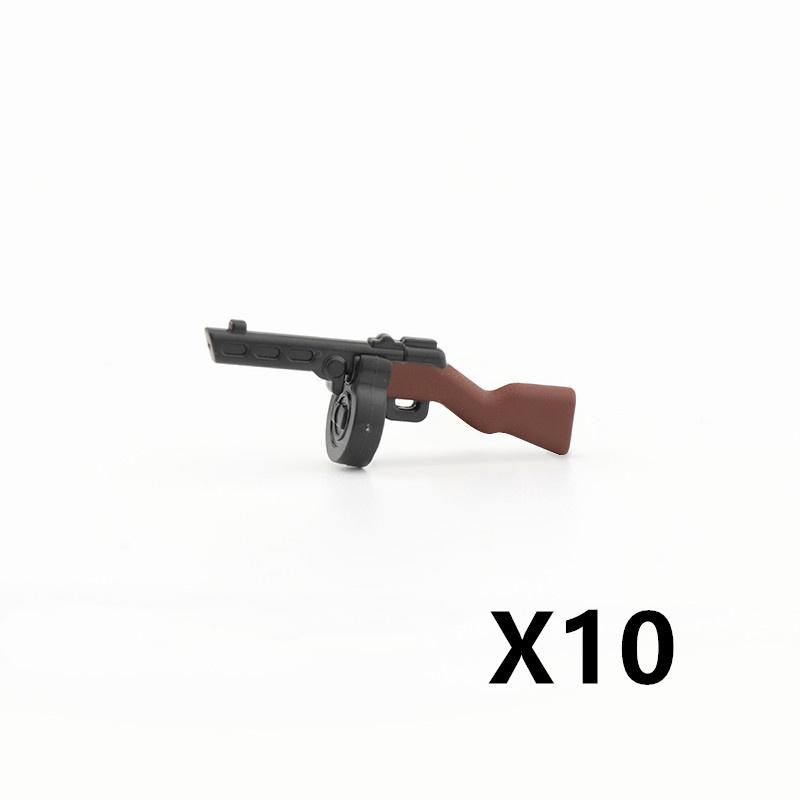 5/10 WW2 Soldier Weapons Building Block Two-color Printing Machine Rifle Submachine Sniper Guns Military Accessories Block Bricks C238